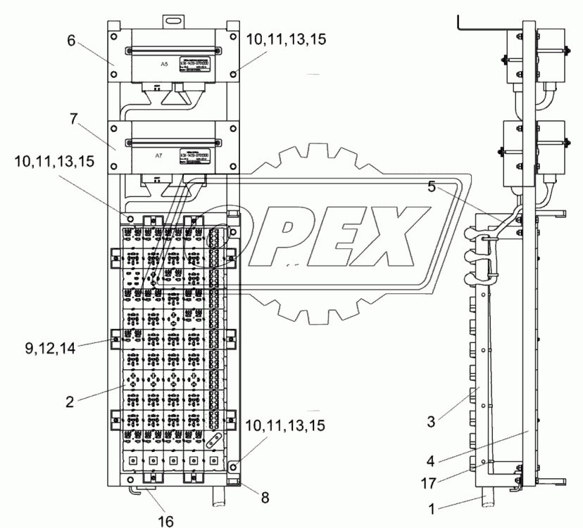 Панель шкафа КЗК-1420-0700880