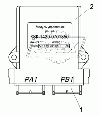 Модуль управления решет КЗК-1420-0701850