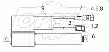 Электромеханизм подбарабанья КЗК-1420-0701070