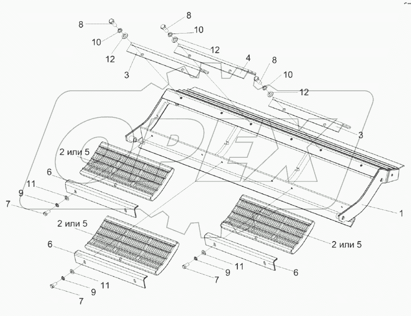 Подбарабанье переднее КЗК-14-0103100А