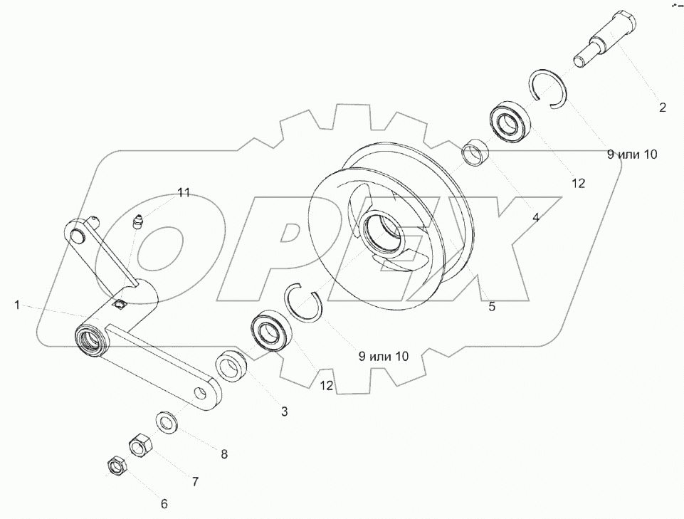 Рычаг КЗК-14-0134010