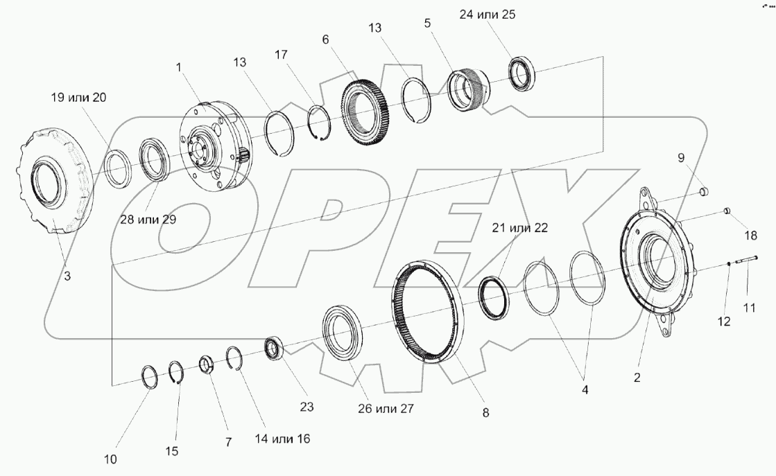 Редуктор КЗК-1624-0311000