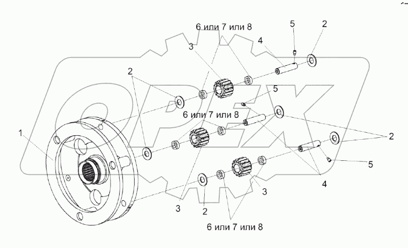 Водило КЗК-1624-0311020