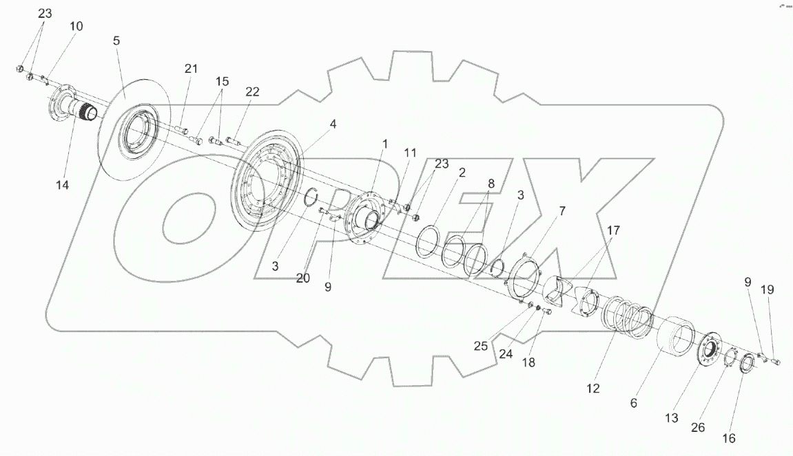 Вариатор барабана КЗК 0123000
