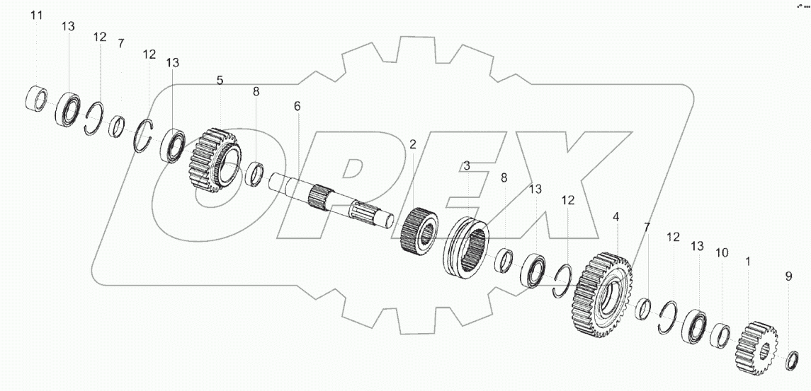 Вал КЗК-1624-0107220
