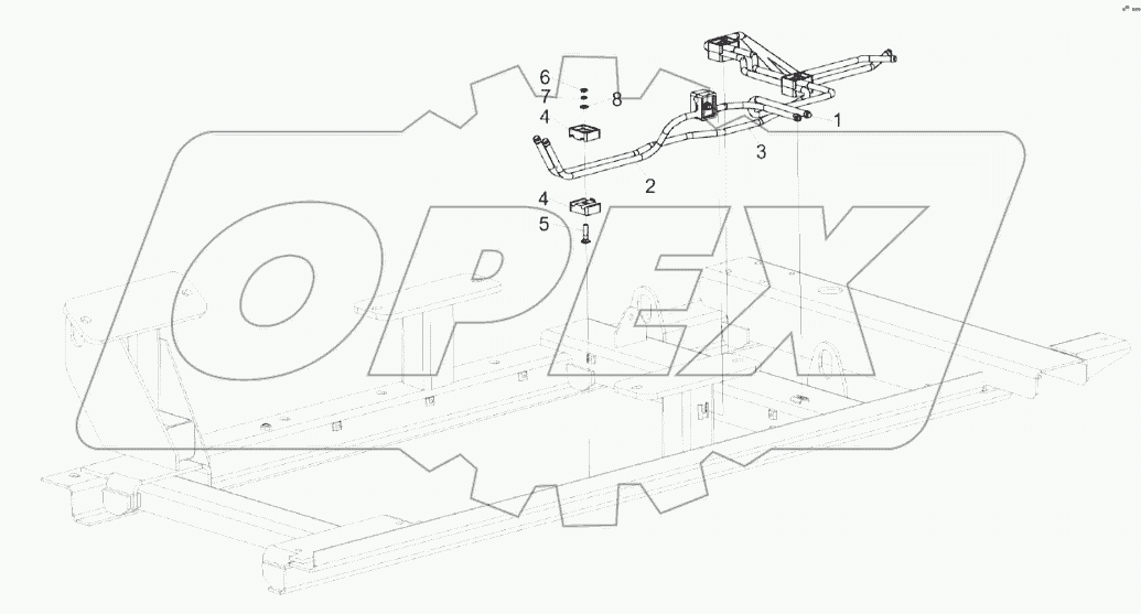 Установка топливопроводов КЗК-16-1-0126100
