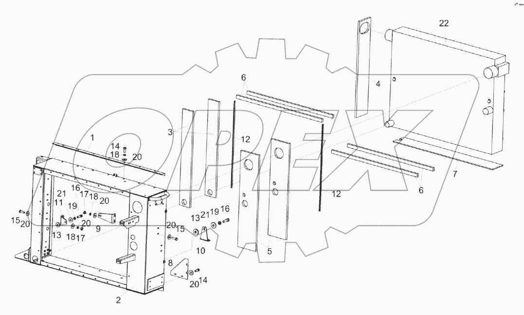 Установка радиатора КЗК-16-1-0106050