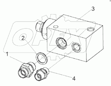 Гидроцилиндр реверса наклонной камеры КЗК-1420-0679510