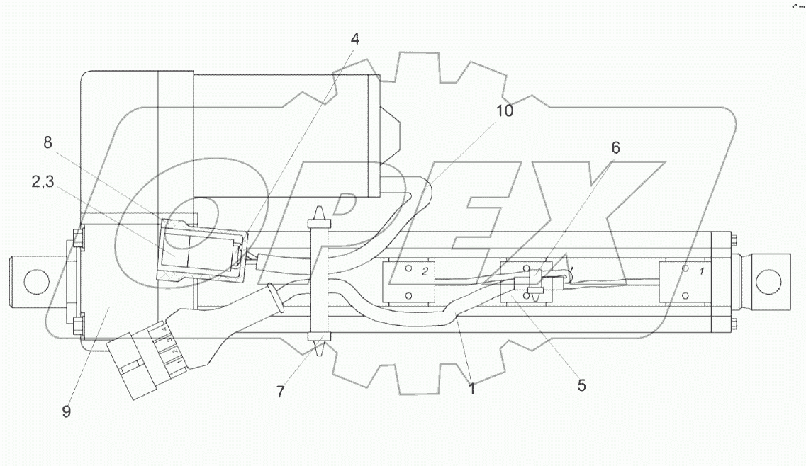 Электромеханизм бункера КЗК-1420-0701090