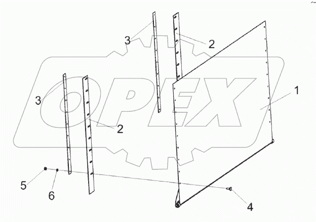Заслонка КЗК-16-1-0290160
