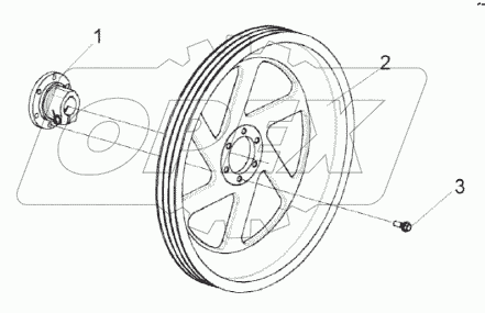 Шкив КЗК-1420-1800290