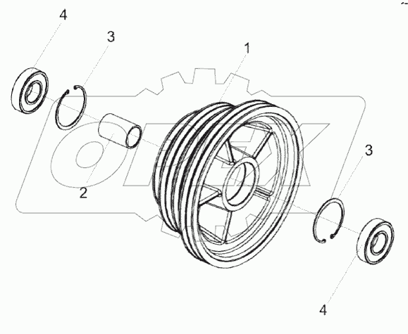 Контрпривод КЗК-14-0290440