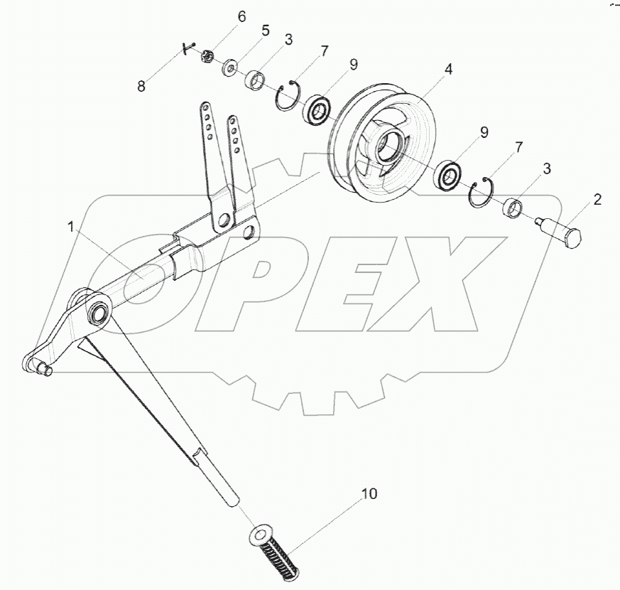 Натяжник КЗК-14-0290510А