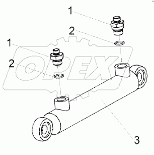 Гидроцилиндр выгрузки зернового бункера КЗК-1420-0609510