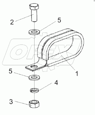 Установка хомута КЗК-1420-0113070