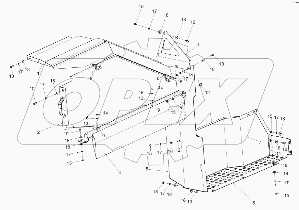 Установка ограждения КЗК-1420-0100100