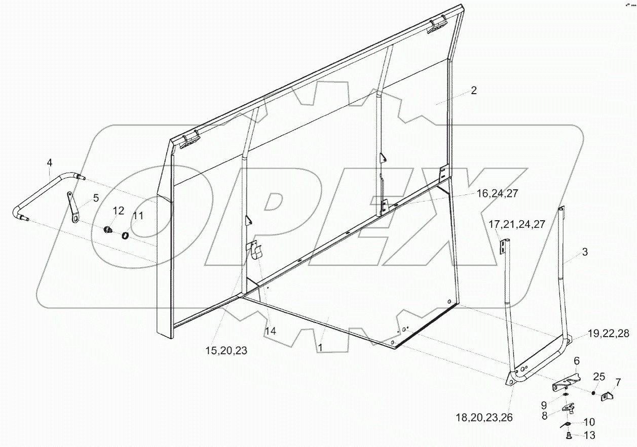 Капот правый КЗК-1420-0128020