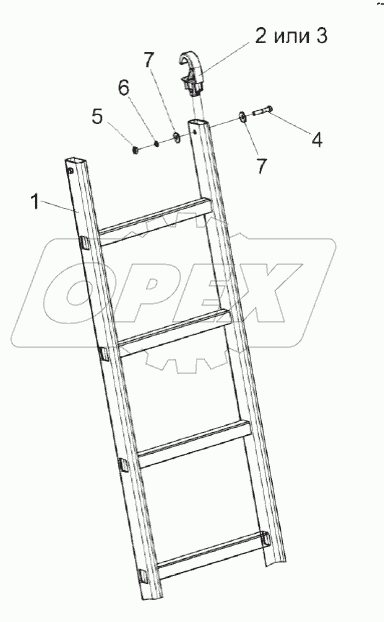 Лестница КЗК-1420-0131830