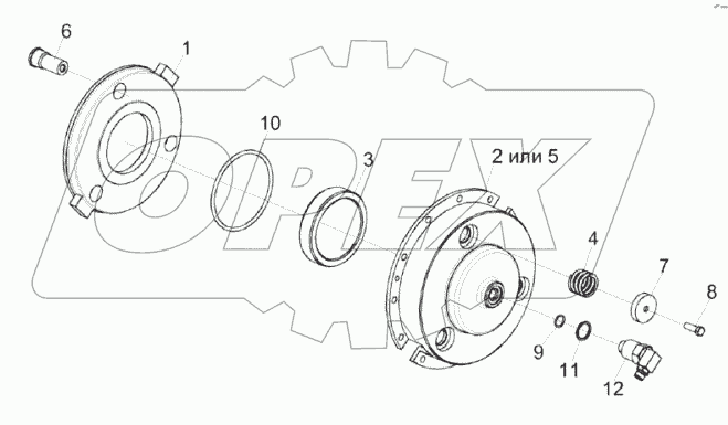 Гидромуфта КЗК-14-0125040