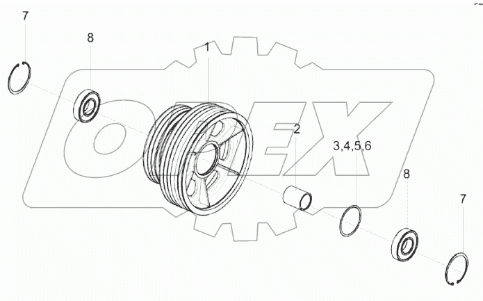 Шкив КЗК-14-0125070