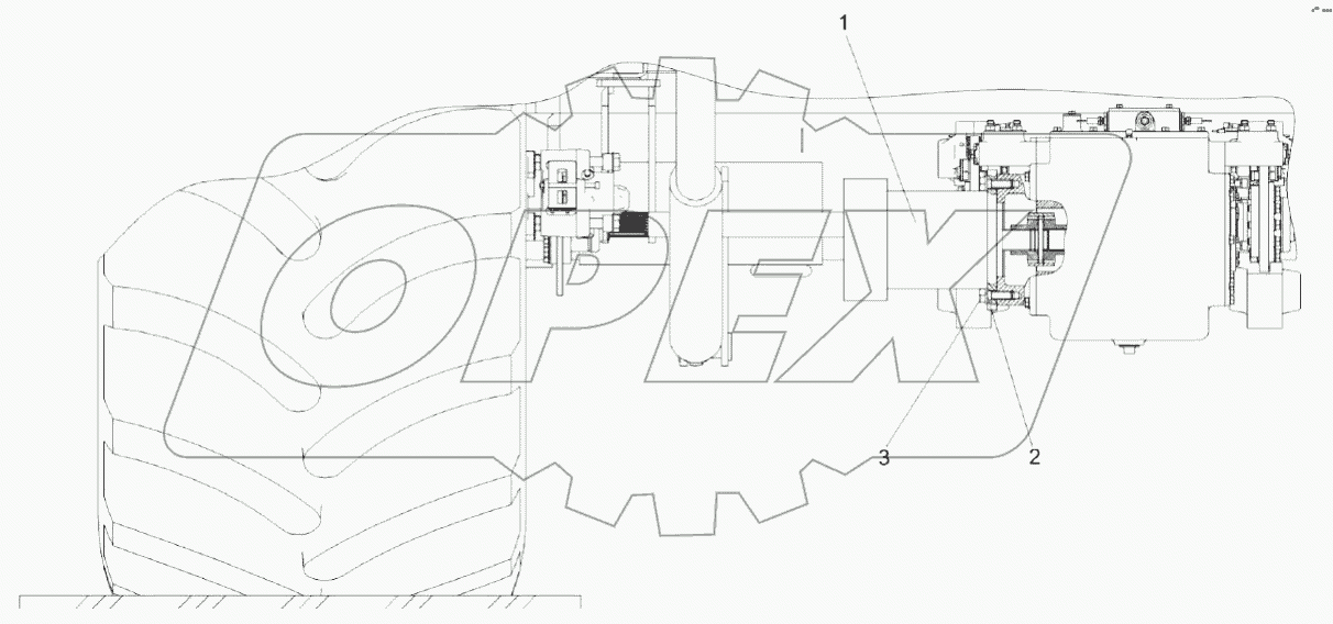 Установка гидромотора КЗК-1420-0100070-01