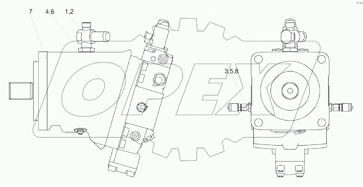 Гидромотор КЗК-1420-0611200