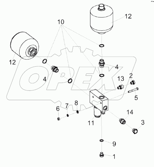 Гидроблок демпфирования КЗК-1420-0602300