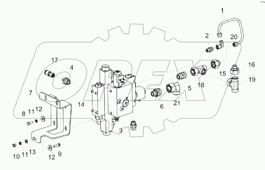 Гидроблок односекционный КЗК-1420-0602310А
