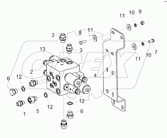 Гидроблок двухсекционный КЗК-1420-0602330