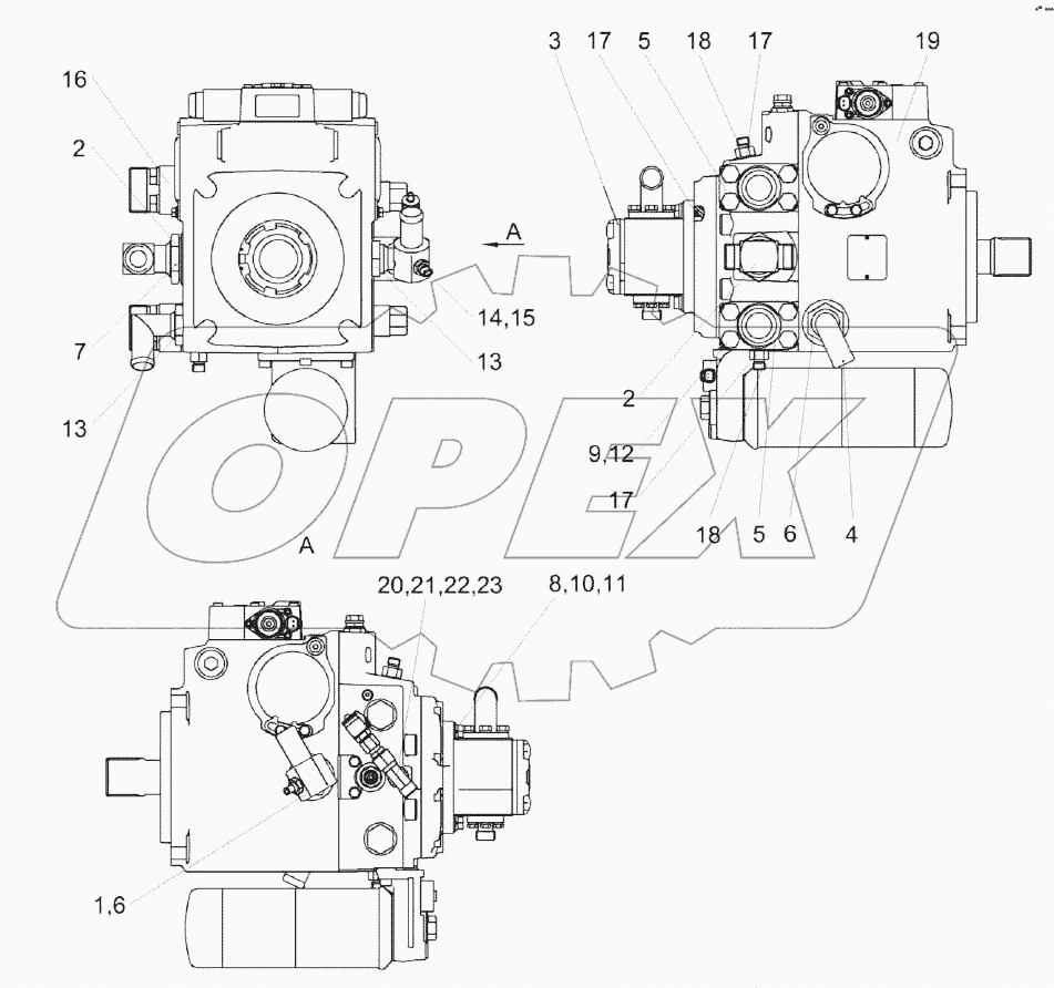 Гидронасос двухсекционный КЗК-1420-0611100