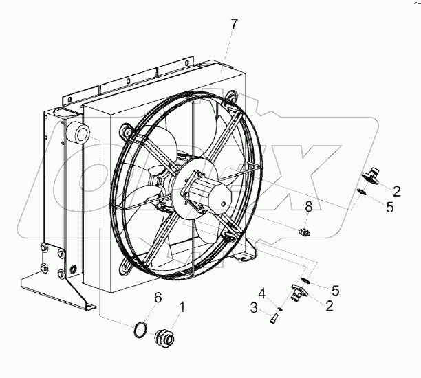 Радиатор масляный КЗК-16-1-0604490