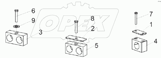 Установка зажимов ГПД 0601220, 0601280 и 0601280