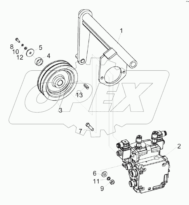 Рычаг КЗК-14-0127070