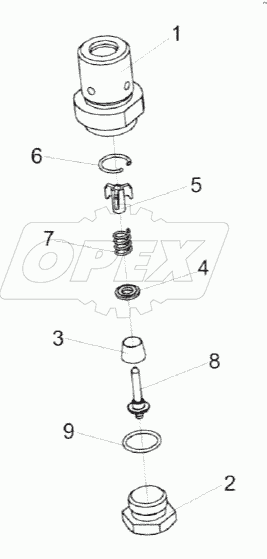 Клапан сливной КВС-1-0103180