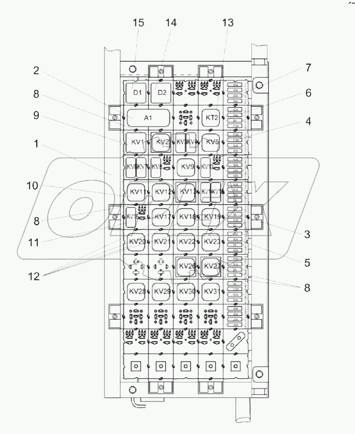 Блок реле КЗК-16-1-0700890