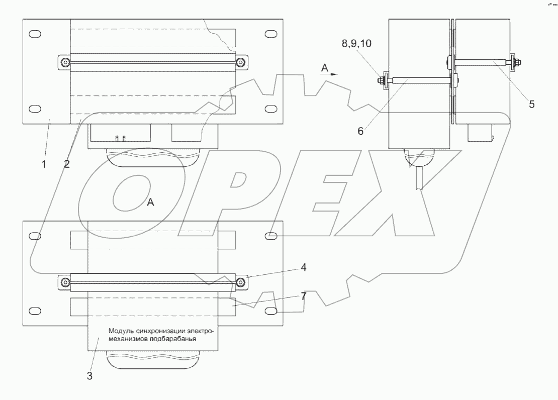Панель модулей нижняя КЗК-1420-0701170