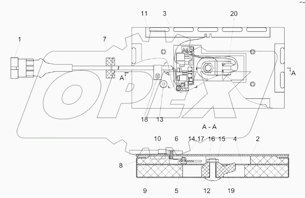 Датчик потерь соломотряса КЗК-1420-0701640