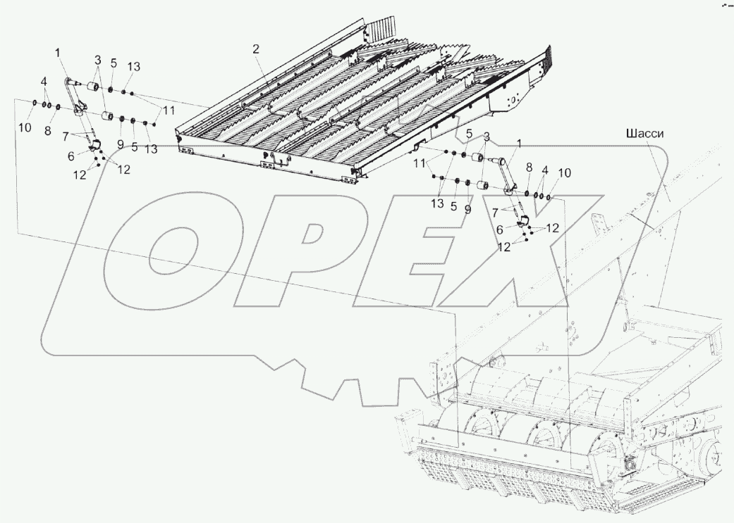 Очистка. Установка доски стрясной КЗК-14-0280000