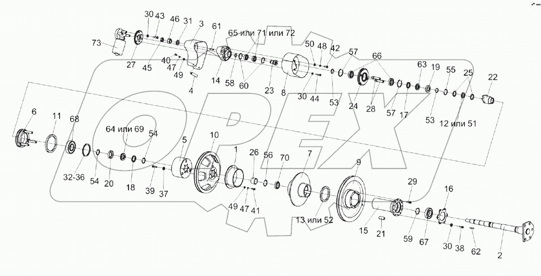 Контрпривод вариатора КЗК-1420-0202500