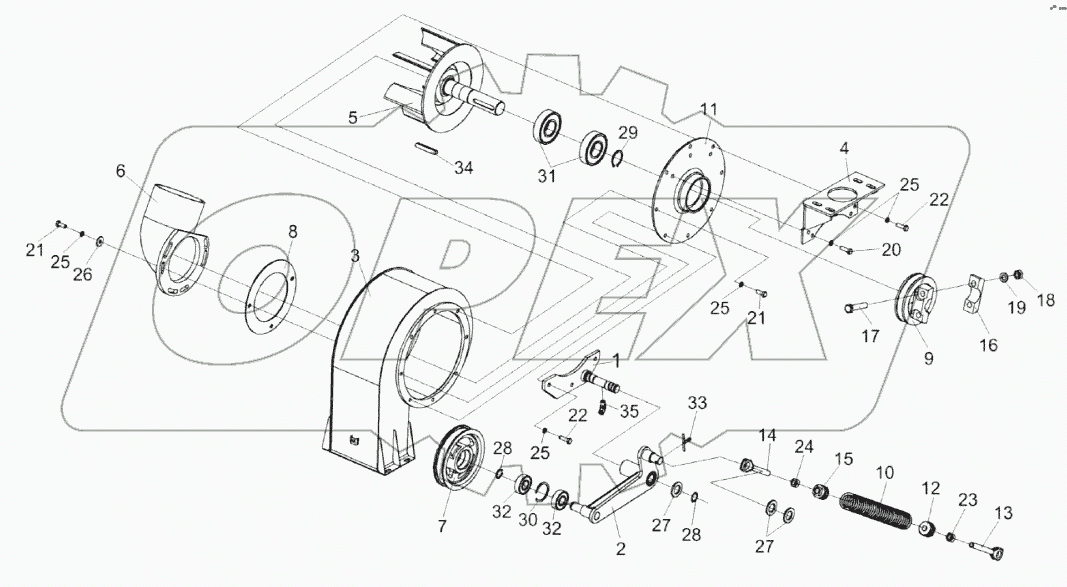 Вентилятор КЗК-14-0112010А