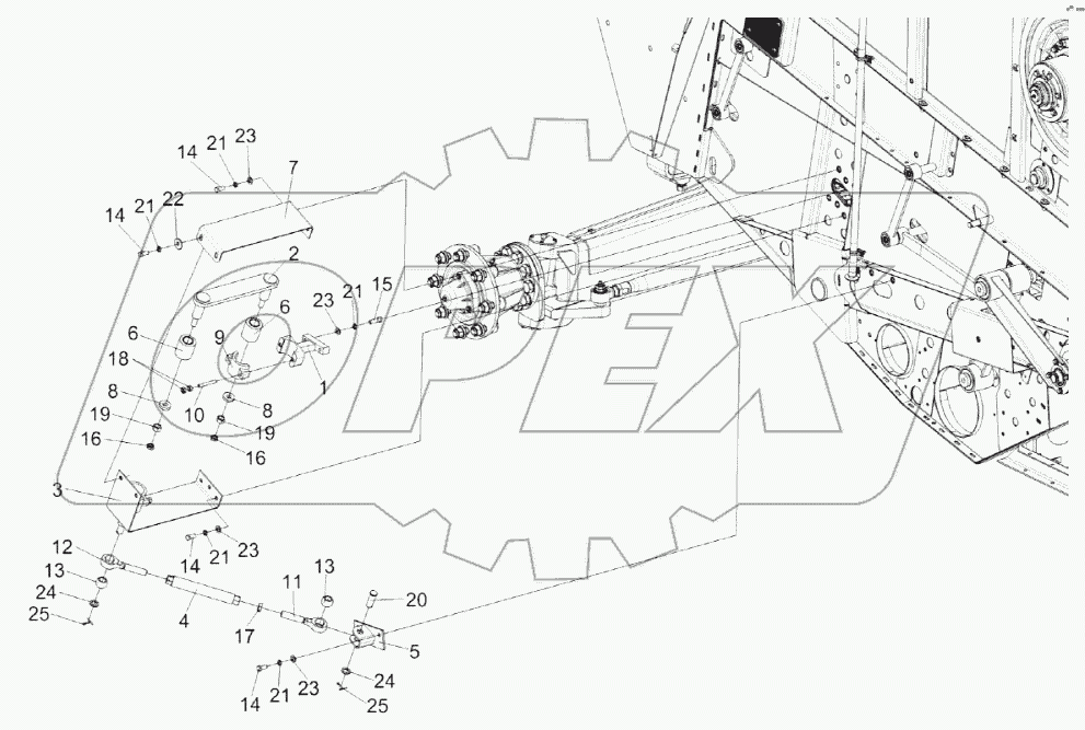 Установка механизма удерживания КЗК-14-0202060А