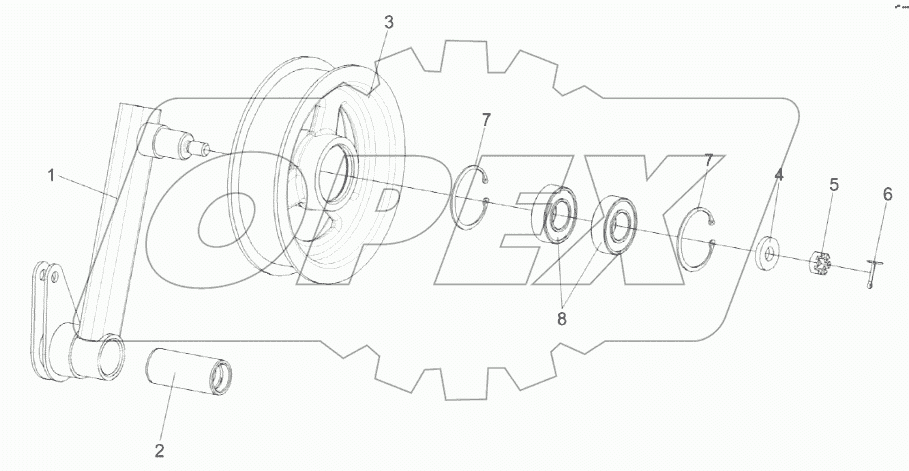 Рычаг КЗК-14-0202200