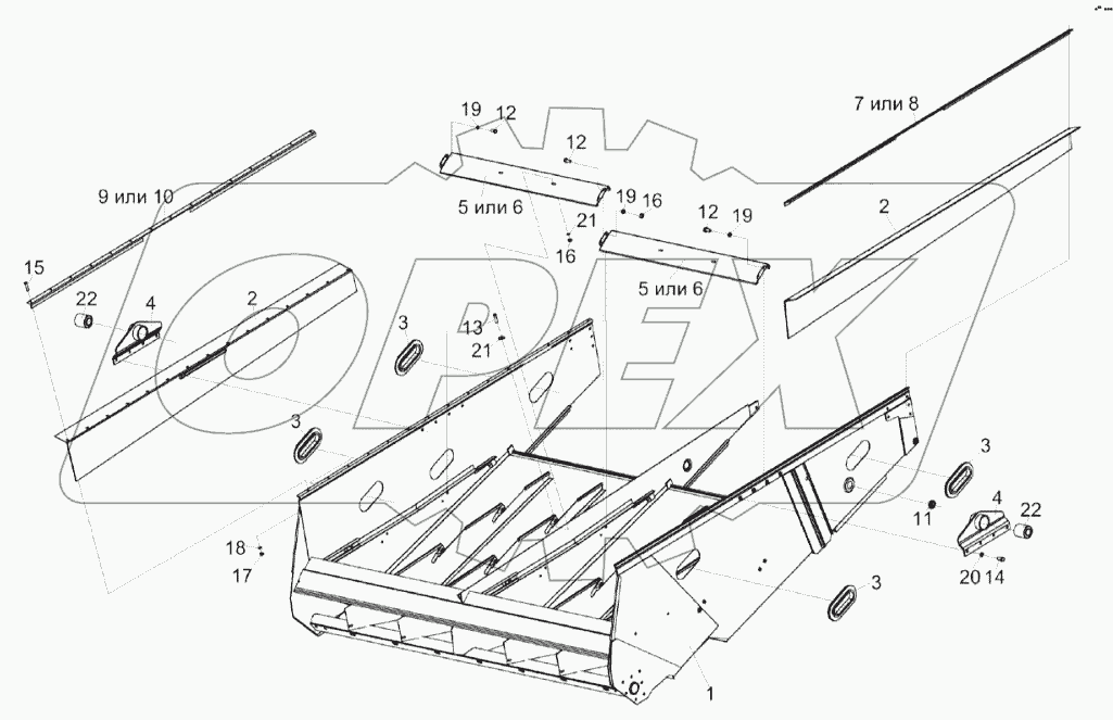 Грохот смонтированный КЗК-14-0240010А