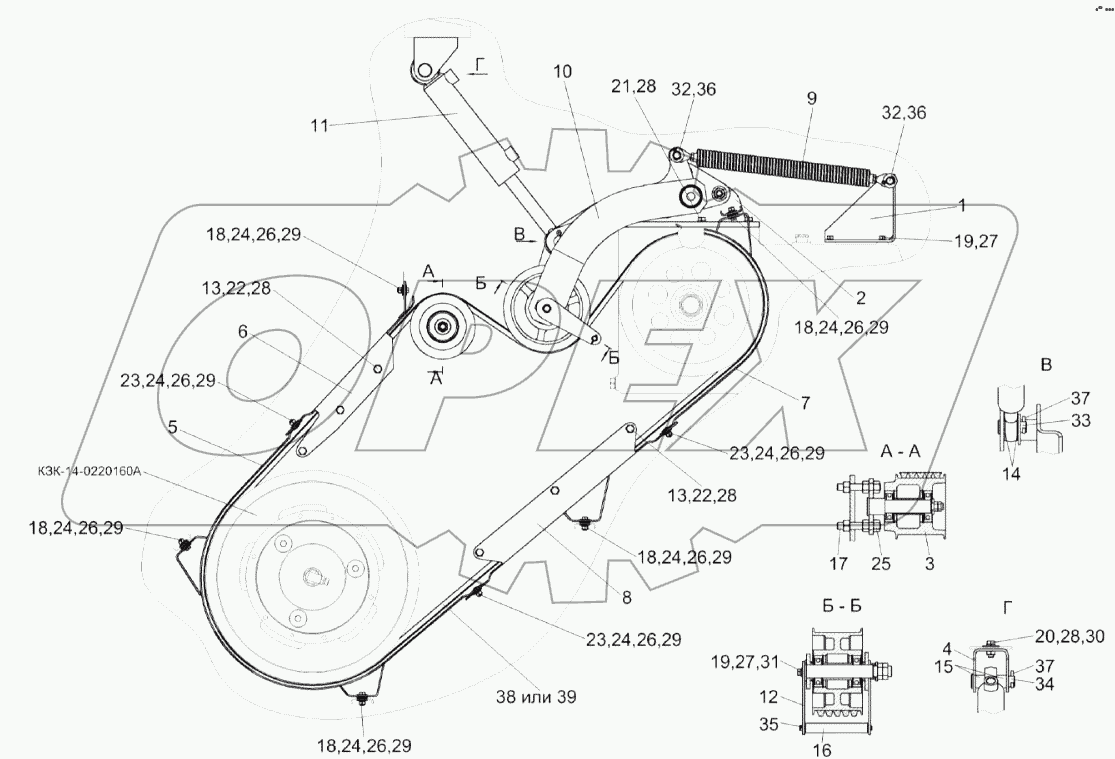 Привод главного контрпривода КЗК-16-1-0220000