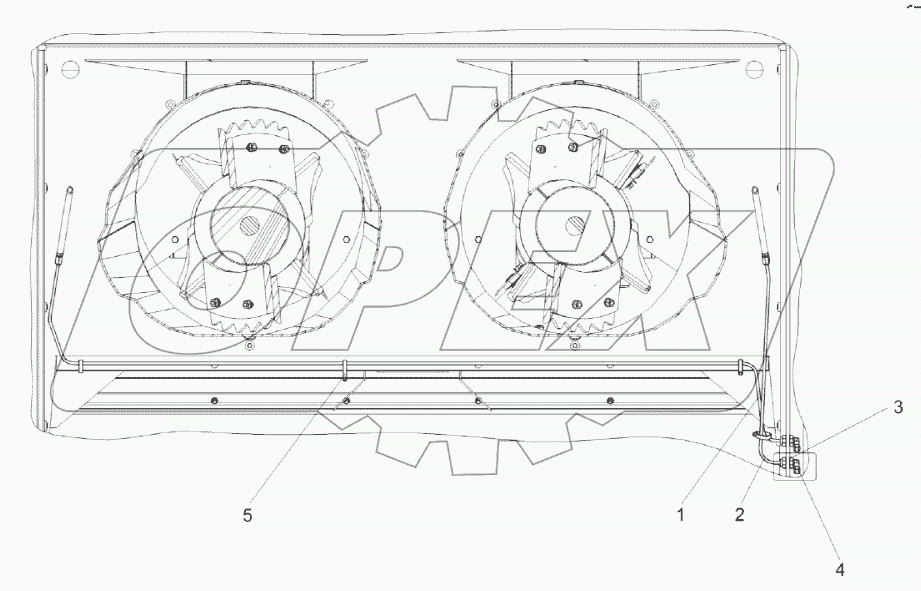 Установка трубопроводов КЗК-14-0212300А