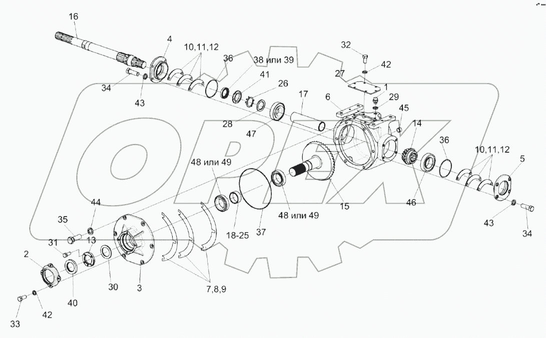 Редуктор КЗК-1624-0204100-03