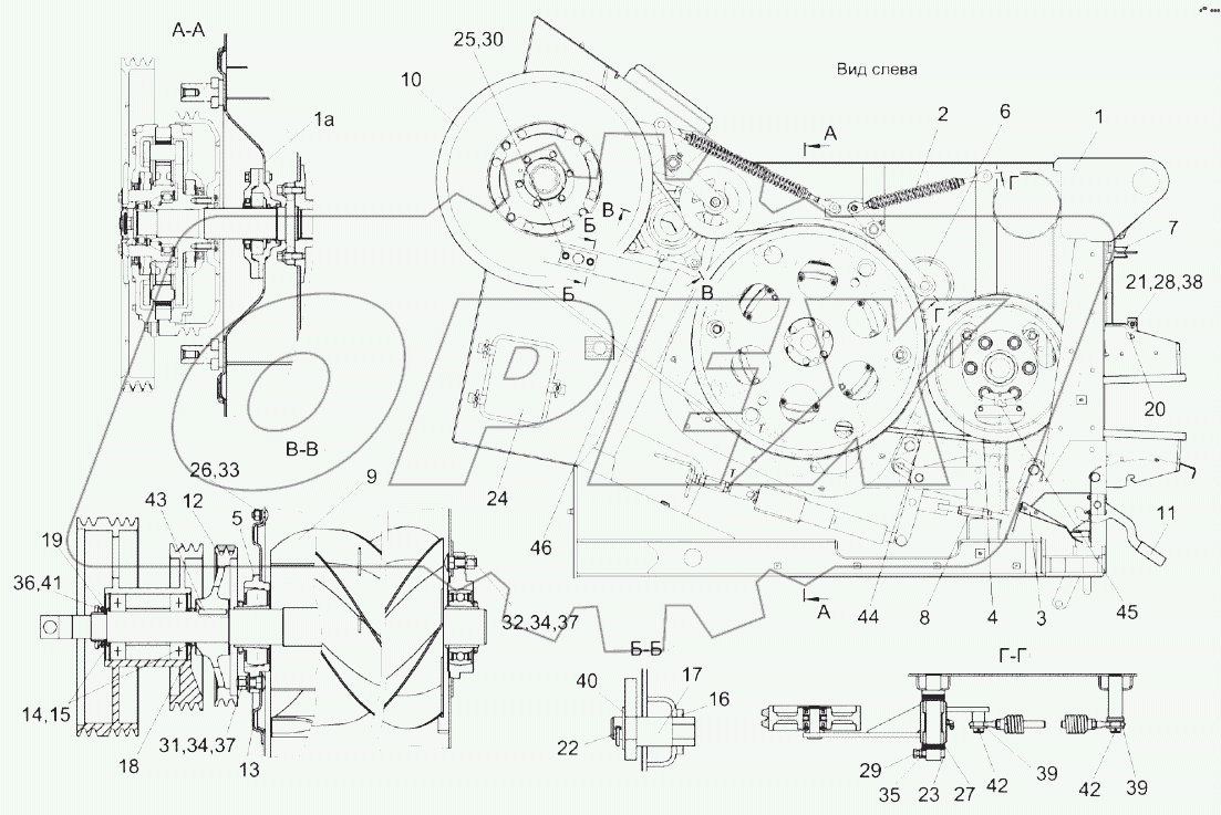 Аппарат молотильный КЗК-16-1-0102000
