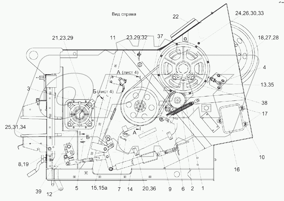 Аппарат молотильный КЗК-16-1-0102000