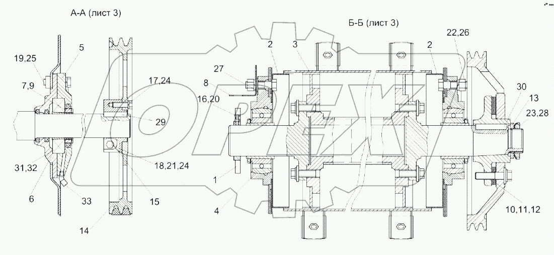 Аппарат молотильный КЗК-16-1-0102000