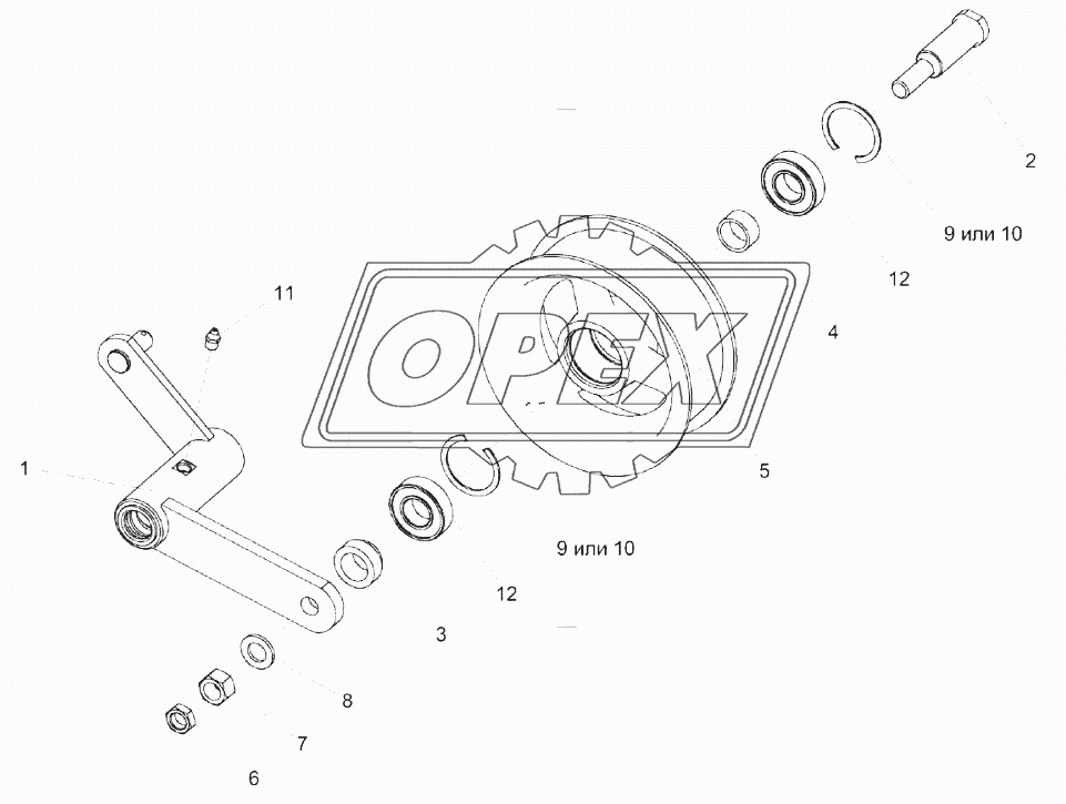 Рычаг КЗК-14-0134010